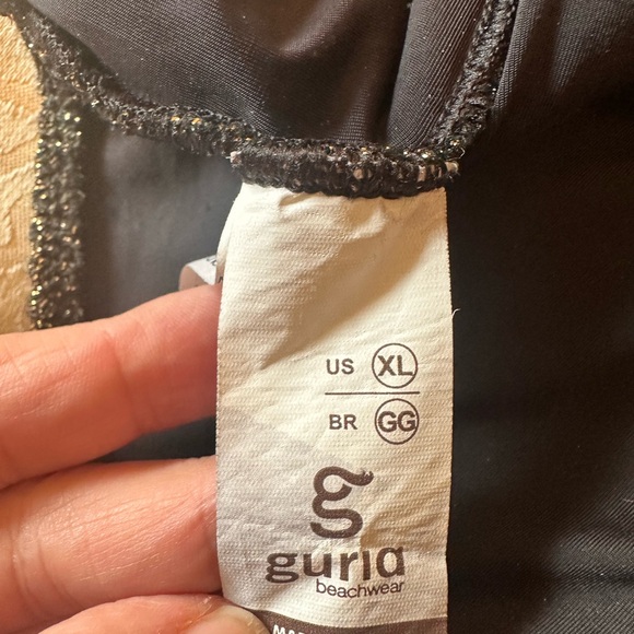 Guria black and gold swimsuit with Plunging V-Neck size XL - Picture 11 of 12